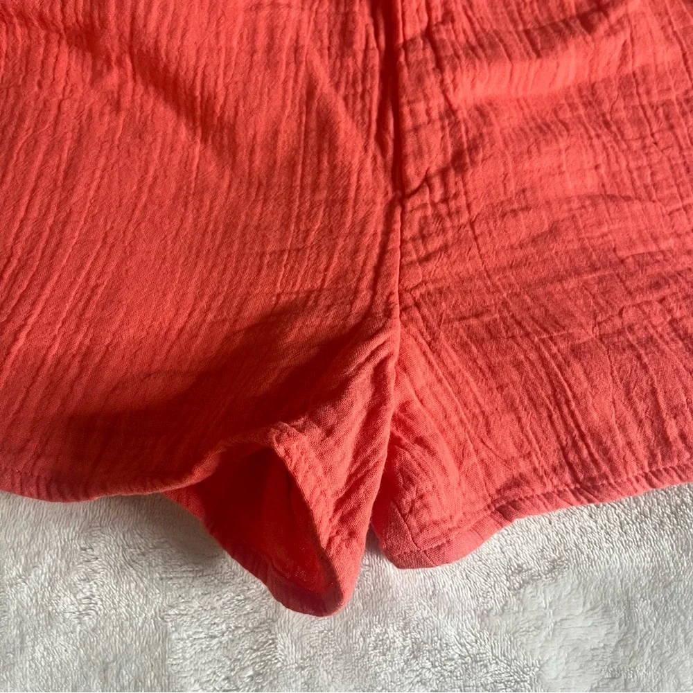 Carters Girls Coral Tie Shoulder Romper‎ Sz 8